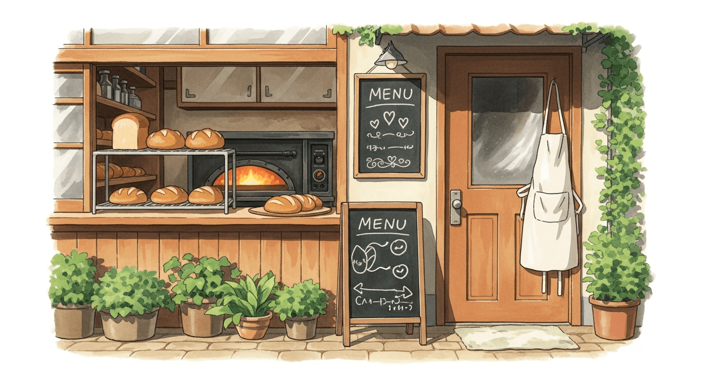 Anime photographer girl with camera on city street, urban AI art