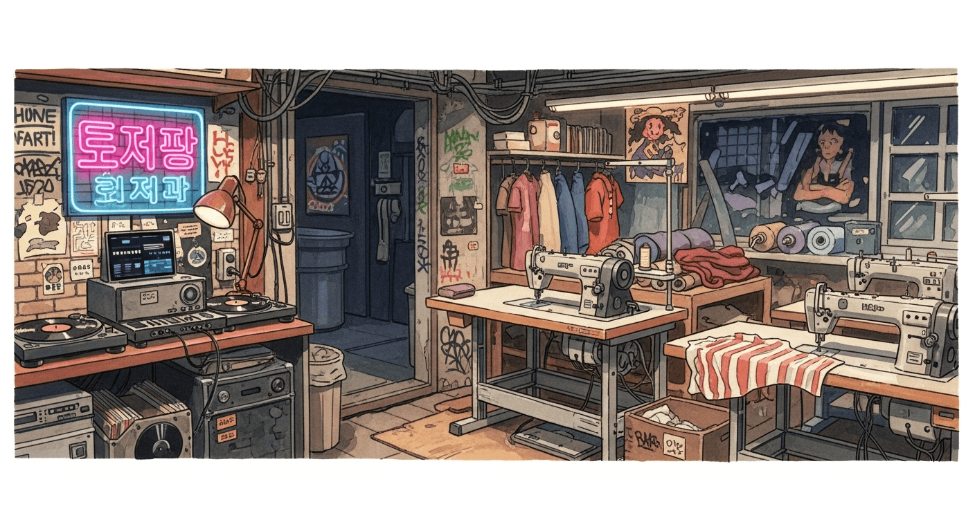 Rebel anime girl with edgy styling and bold attitude, dark palette, AI-generated character