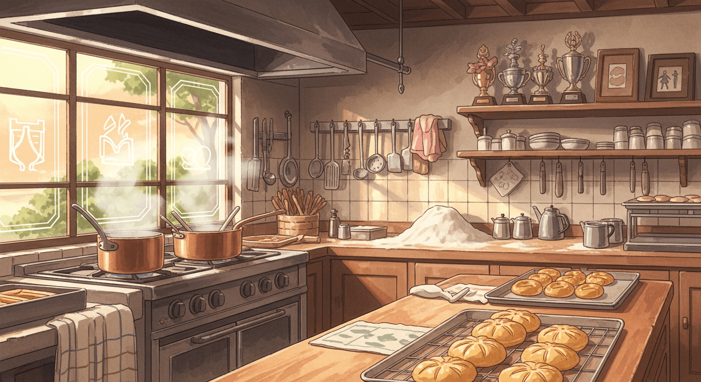 Tsundere anime girl with red twintails and ribbons, bold colors, AI-generated character art