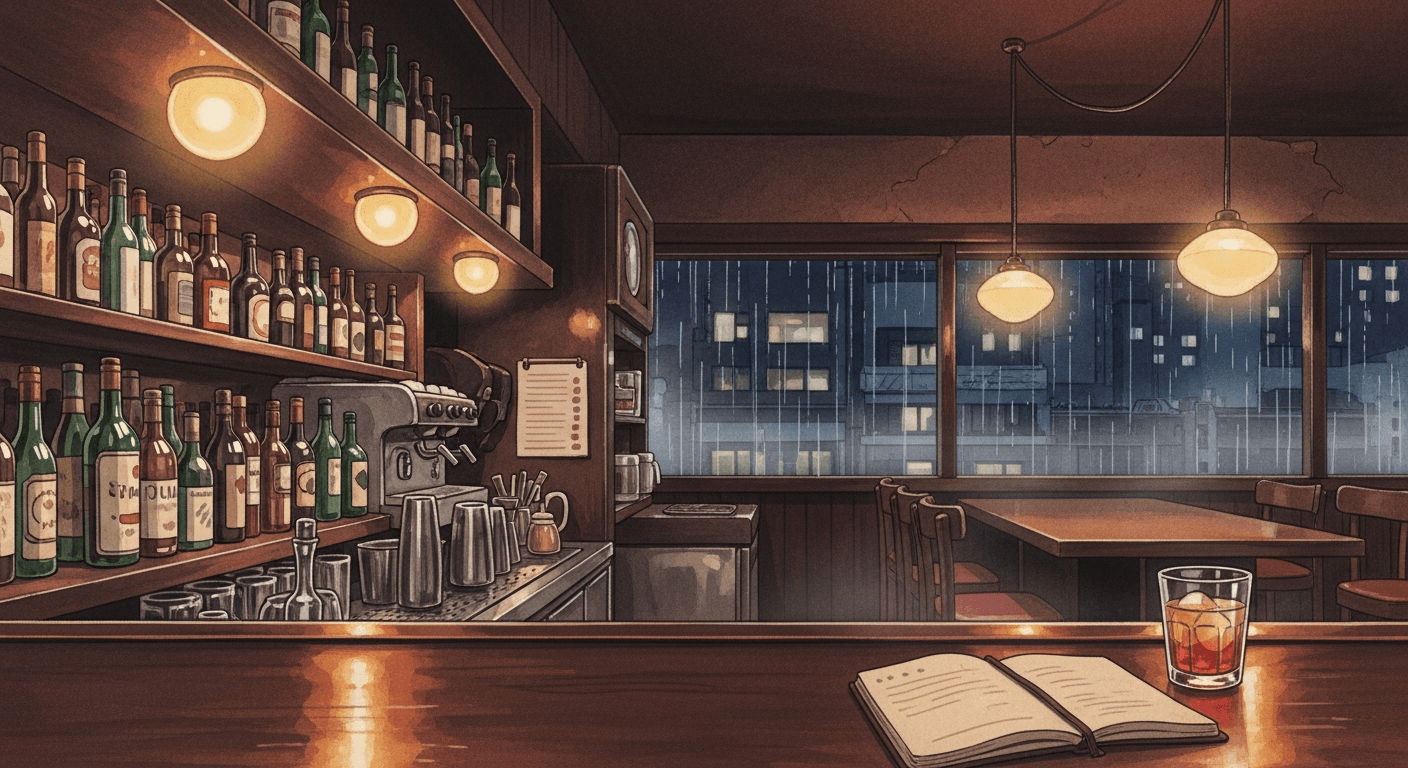 Anime shrine maiden miko at Japanese shrine, traditional AI art