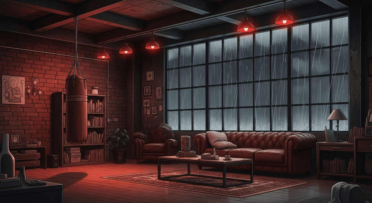 Dominant anime girl with commanding presence and dark aesthetic, AI-generated character