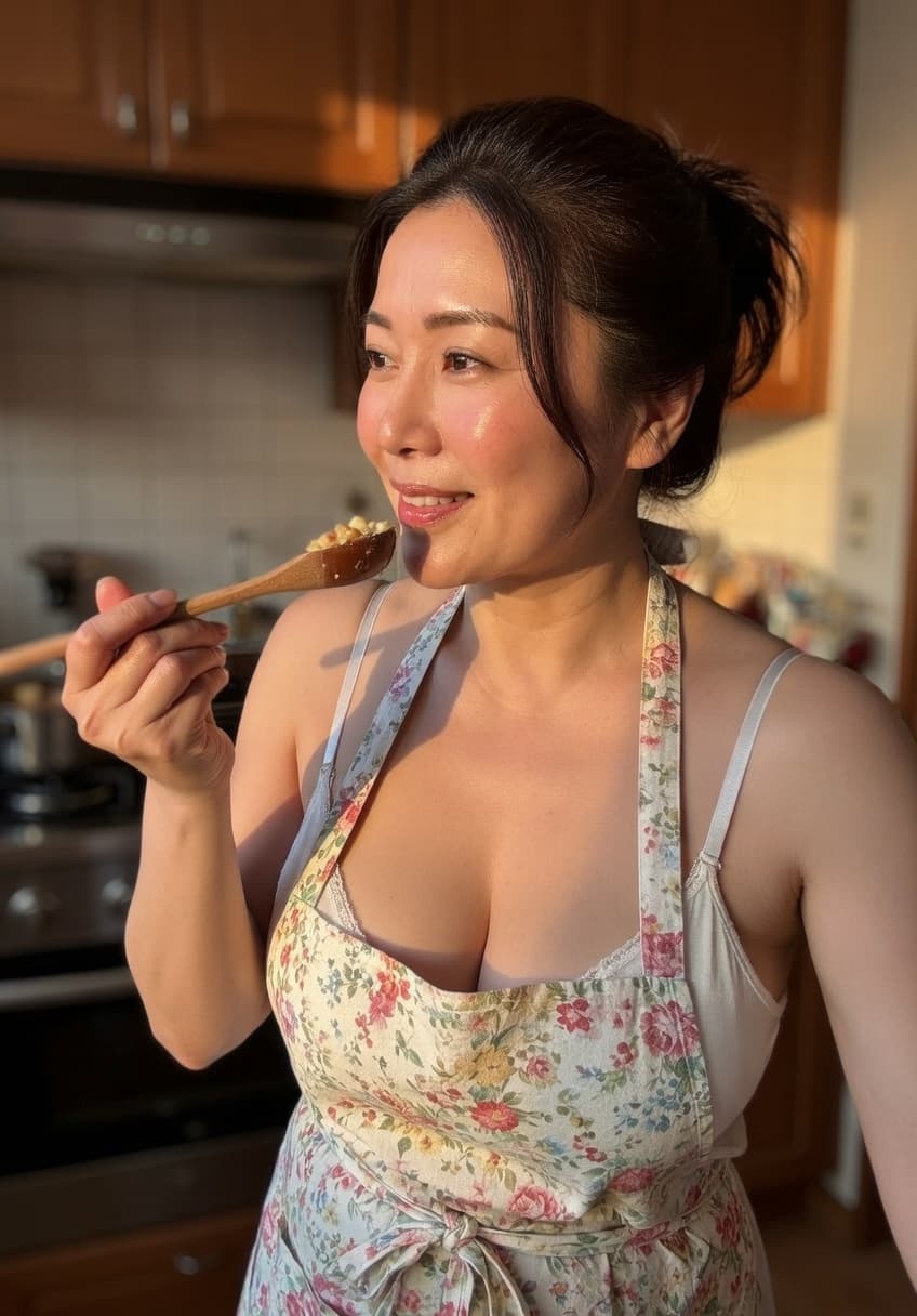 Aiko — Kitchen Apron — AI-generated anime character art