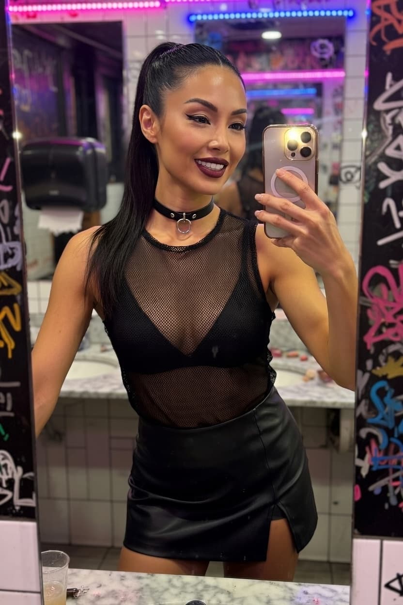 Kira — Club Night Out — AI-generated anime character art