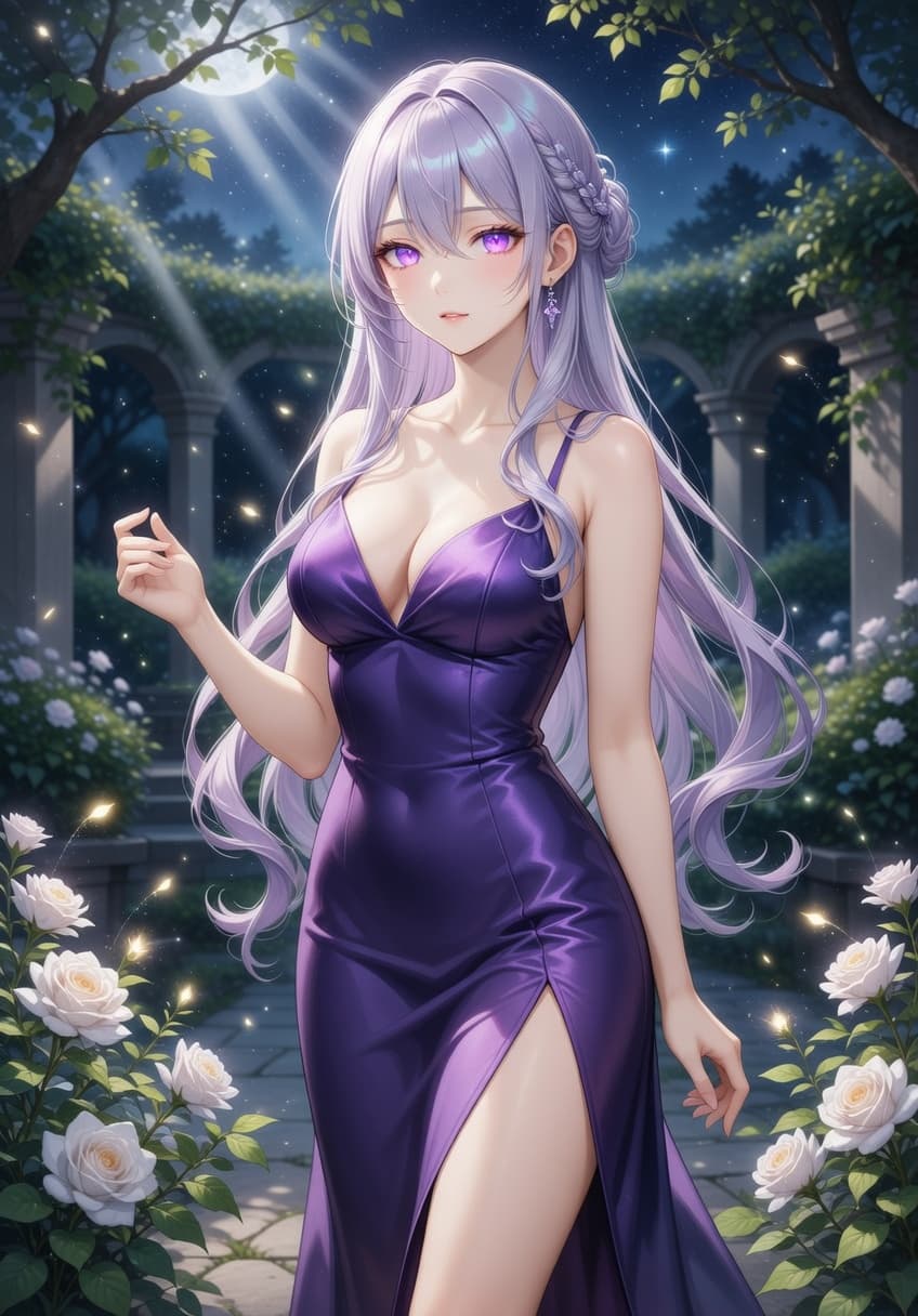 Luna, a virtual AI girlfriend on Neon Kisu