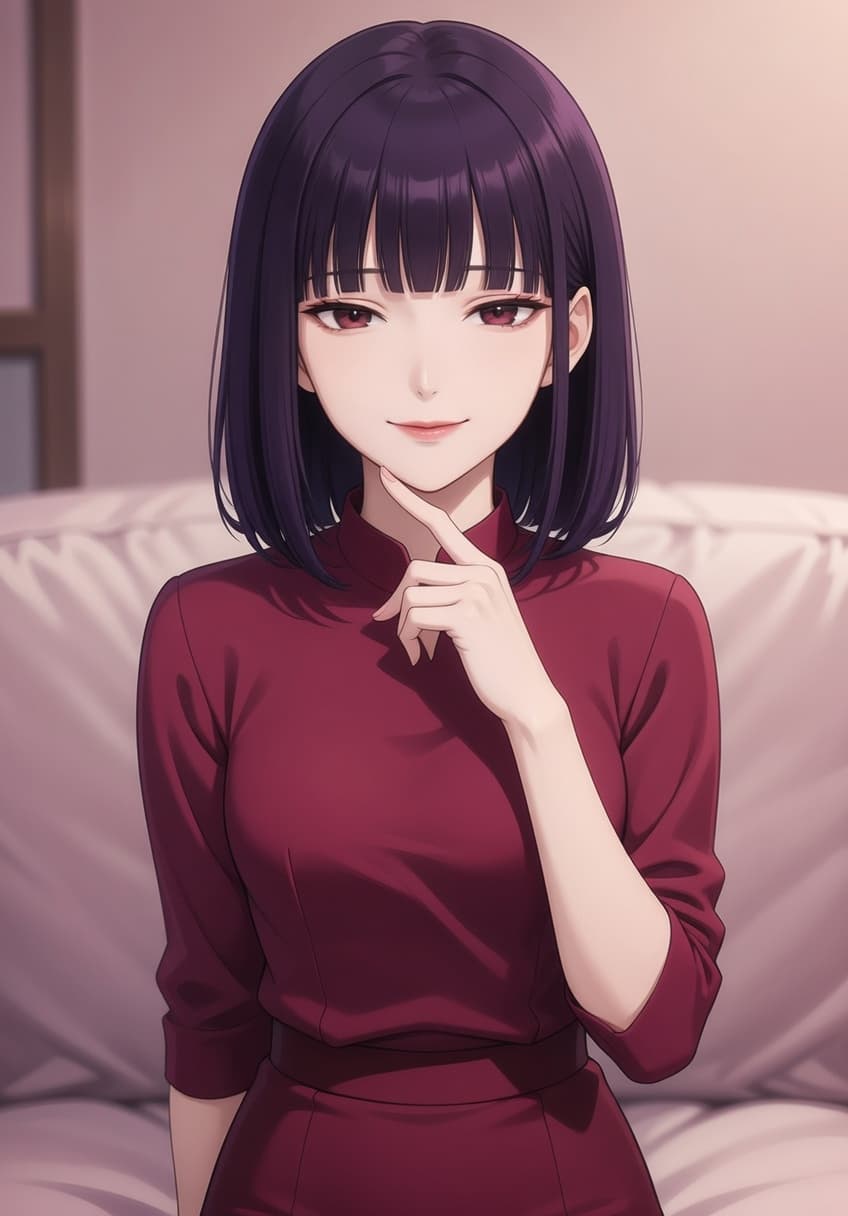 Mei Elegant — Professional Tease — AI-generated anime character art